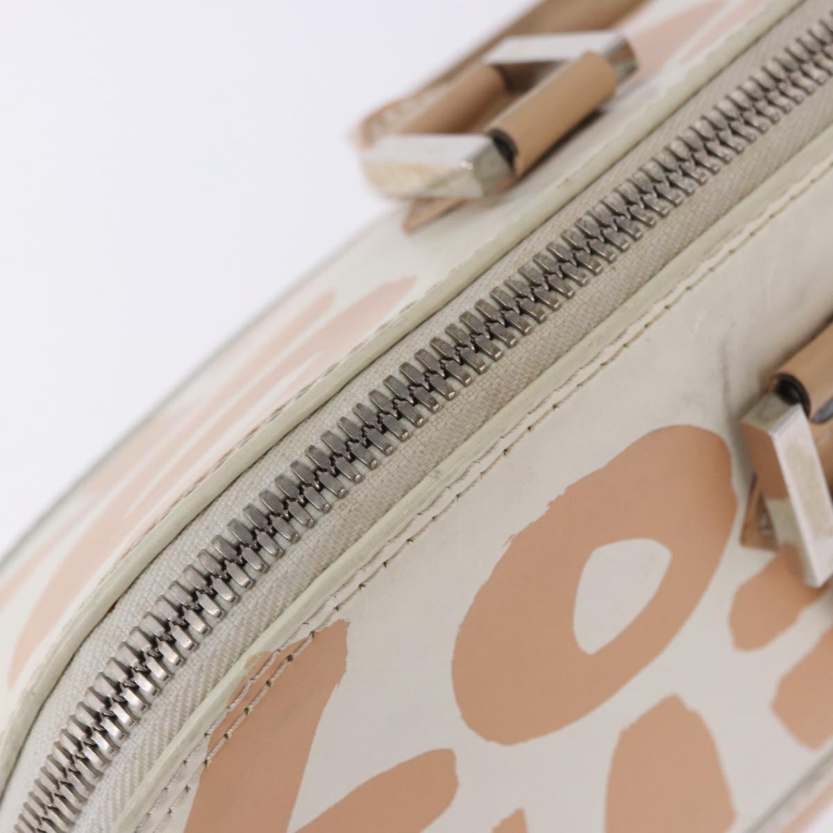 LOUIS VUITTON Monogram Graffiti Arma Horizontal White Orange M92176 Auth ka6234A