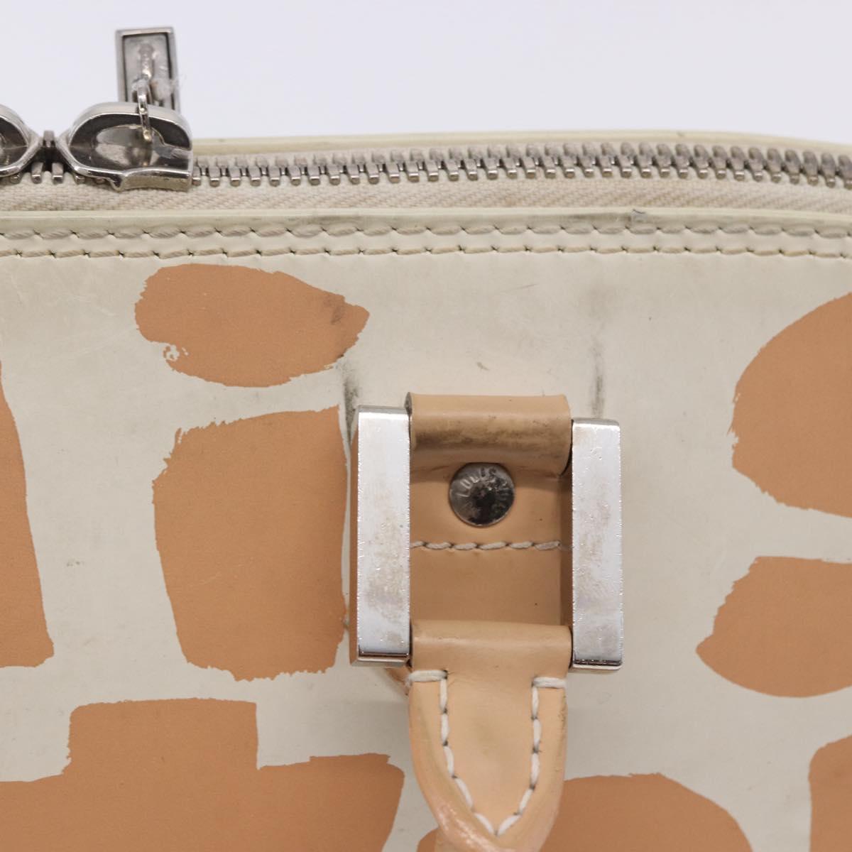 LOUIS VUITTON Monogram Graffiti Arma Horizontal White Orange M92176 Auth ka6234A