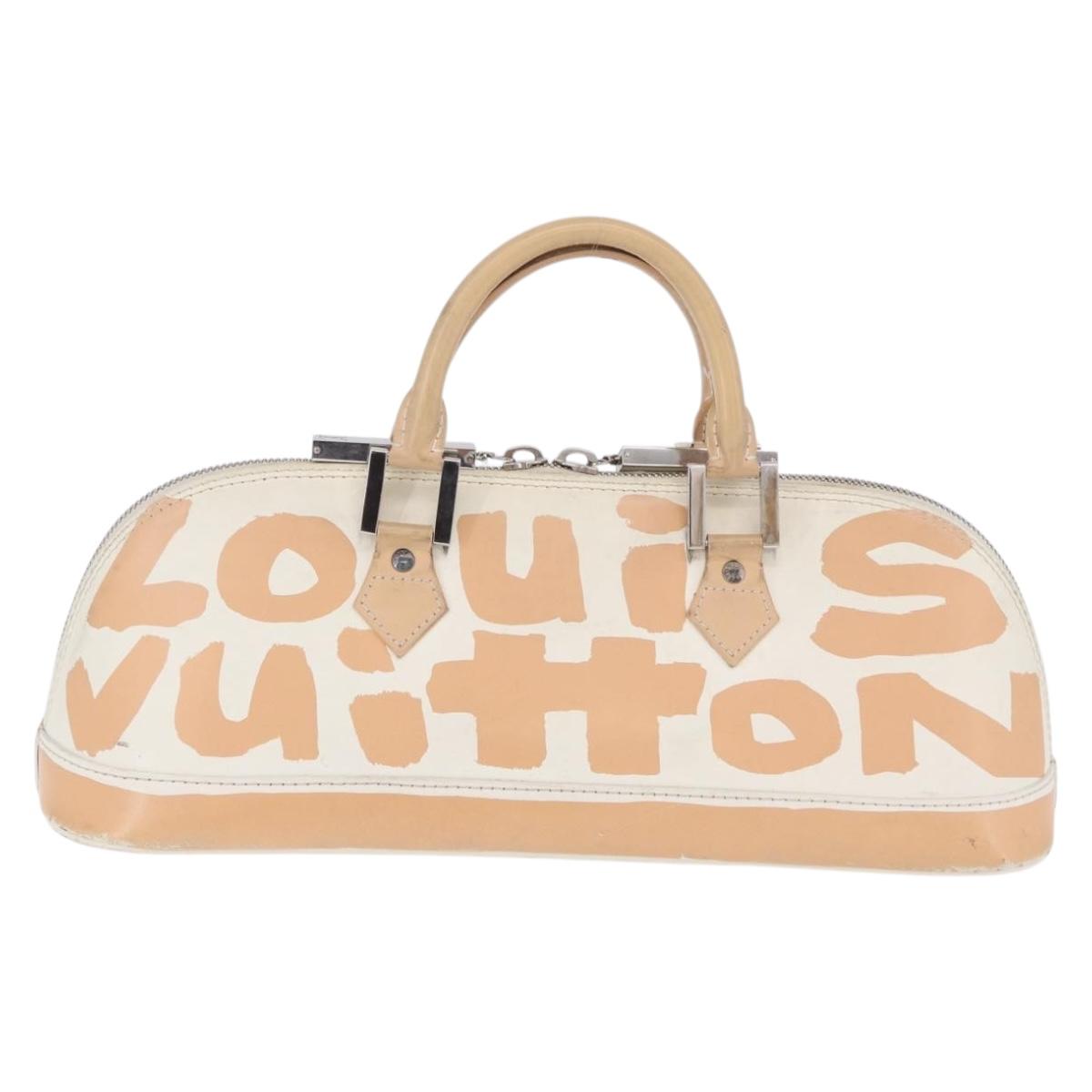 LOUIS VUITTON Monogram Graffiti Arma Horizontal White Orange M92176 Auth ka6234A