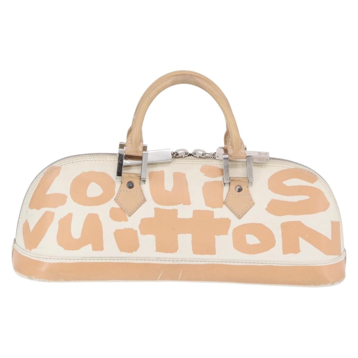 LOUIS VUITTON Monogram Graffiti Arma Horizontal White Orange M92176 Auth ka6234A