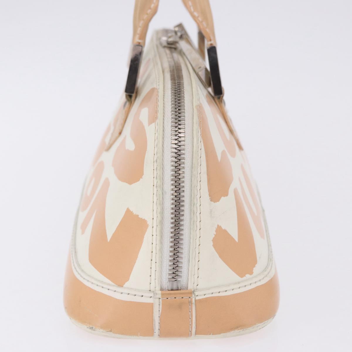 LOUIS VUITTON Monogram Graffiti Arma Horizontal White Orange M92176 Auth ka6234A