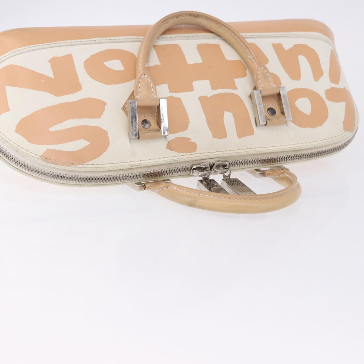 LOUIS VUITTON Monogram Graffiti Arma Horizontal White Orange M92176 Auth ka6234A