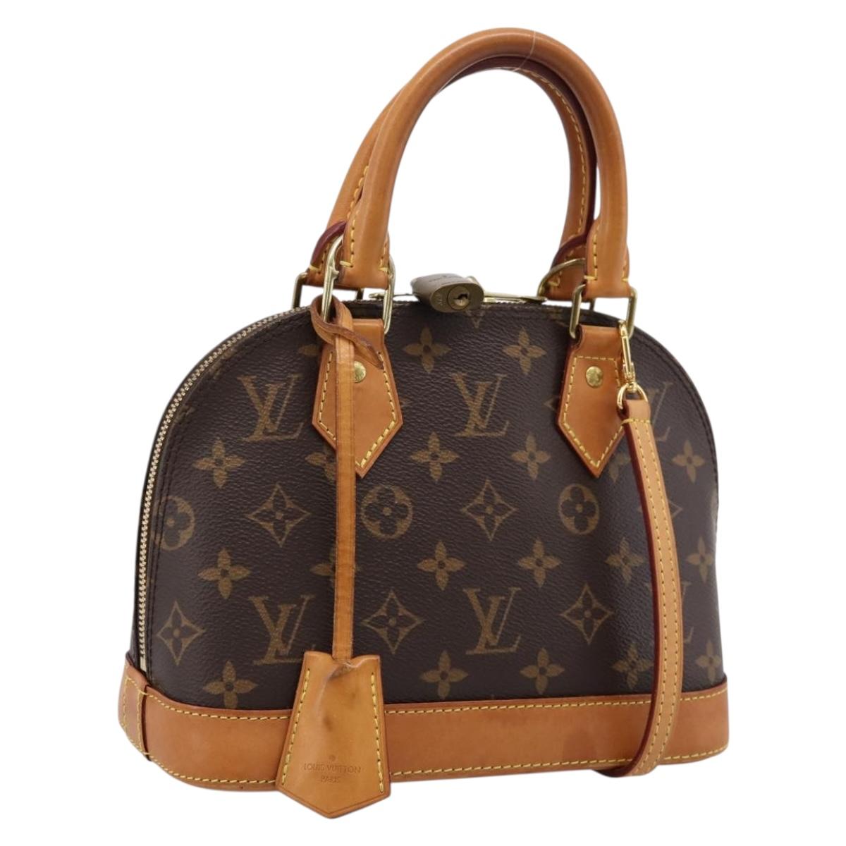 LOUIS VUITTON Monogram Alma BB Hand Bag M53152 LV Auth ka6242V