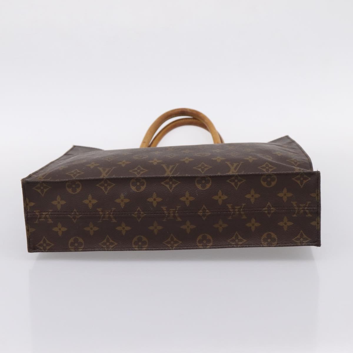 LOUIS VUITTON Monogram Sac Plat Hand Bag M51140 LV Auth ka6247