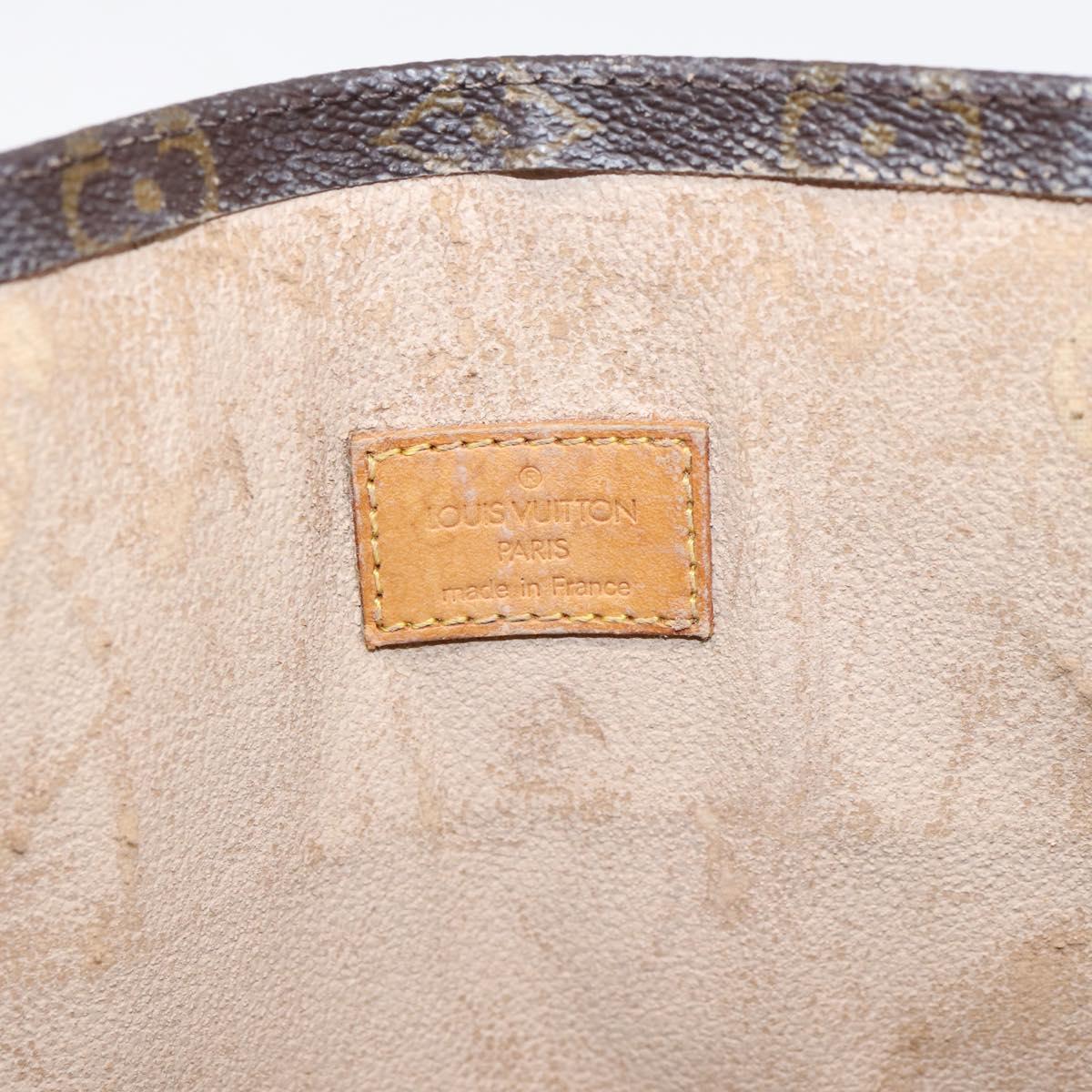 LOUIS VUITTON Monogram Sac Plat Hand Bag M51140 LV Auth ka6247