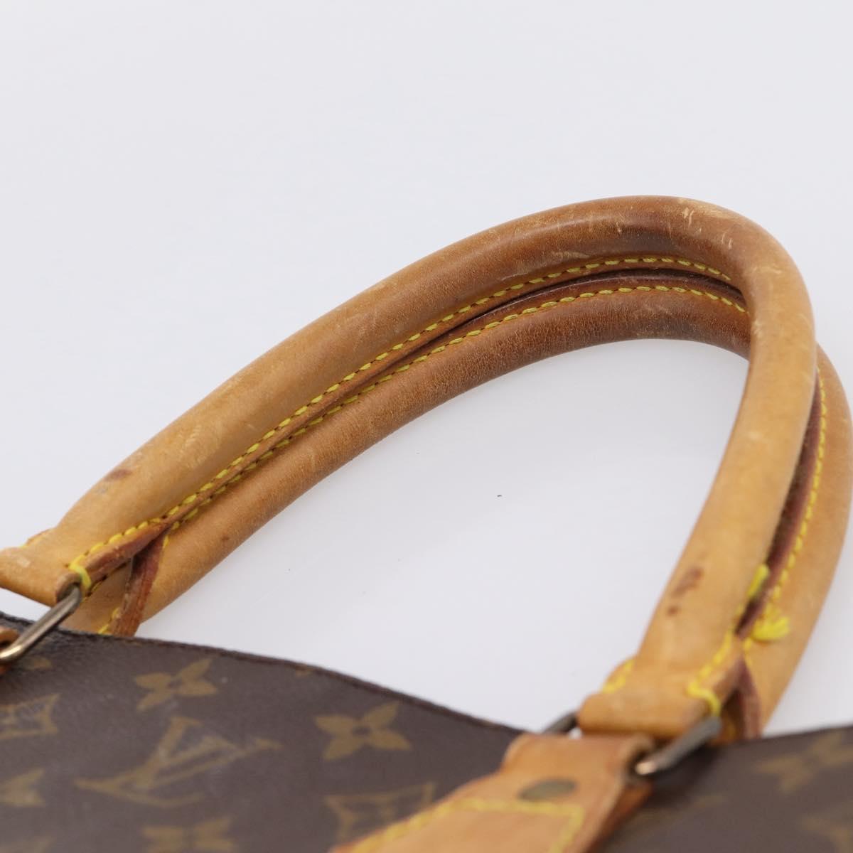 LOUIS VUITTON Monogram Sac Plat Hand Bag M51140 LV Auth ka6247