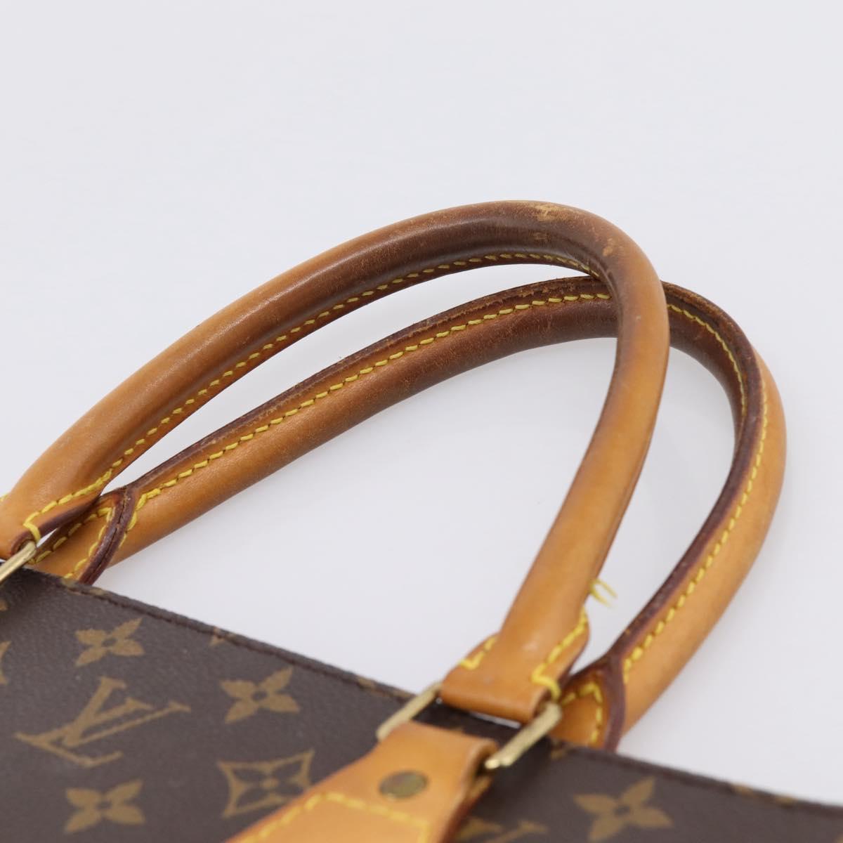 LOUIS VUITTON Monogram Sac Plat Hand Bag M51140 LV Auth ka6248