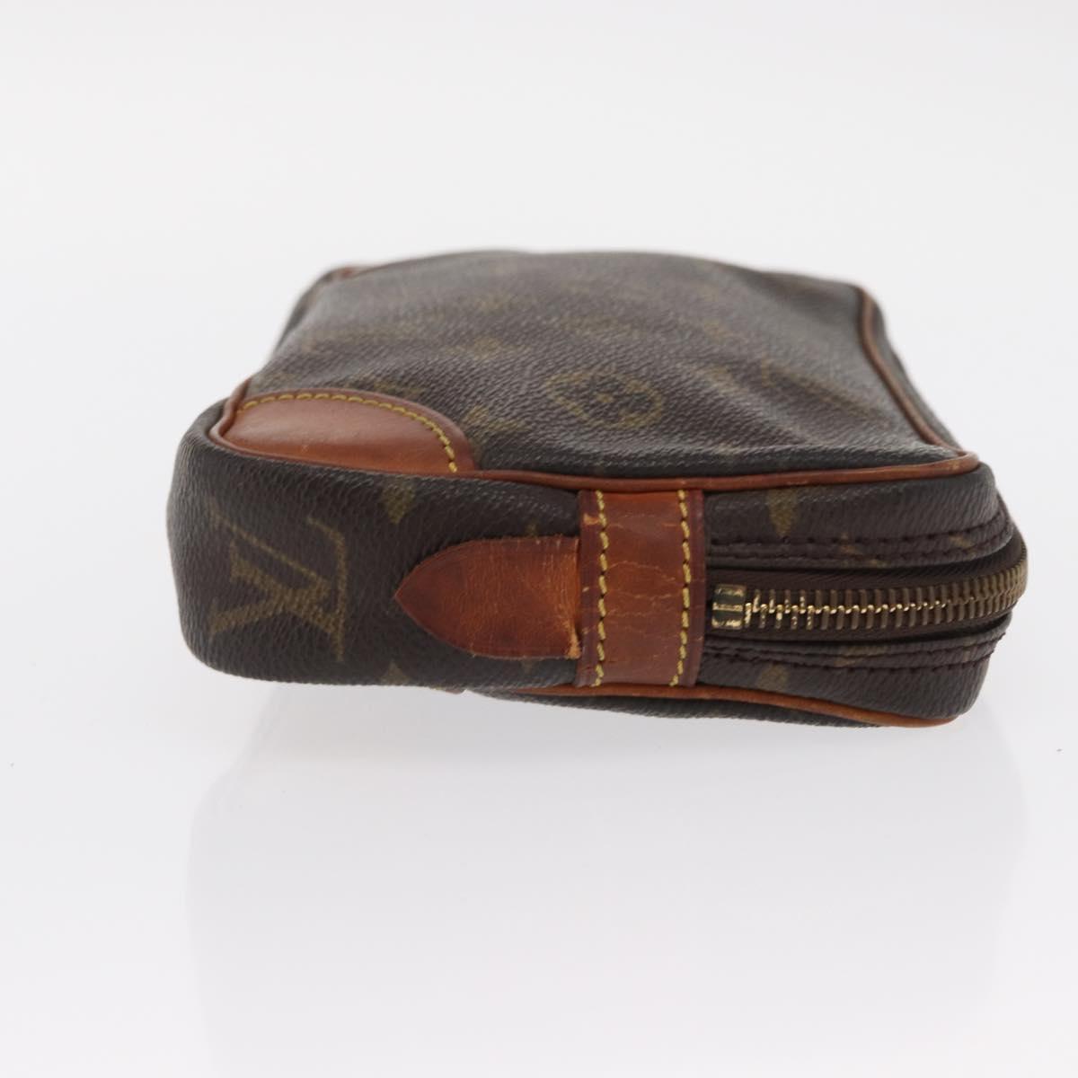 LOUIS VUITTON Monogram Marly Dragonne PM Clutch Bag M51827 LV Auth ka625