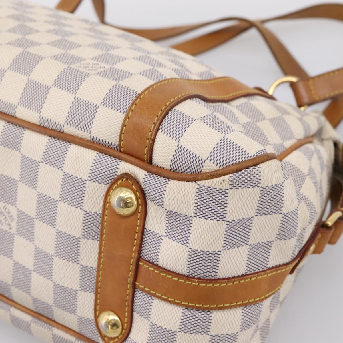 LOUIS VUITTON Damier Azur Stresa PM Tote Bag M51188 LV Auth ka6251A