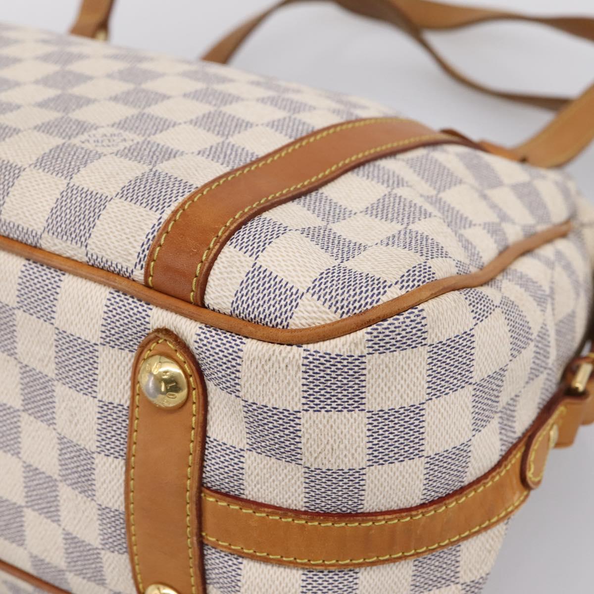 LOUIS VUITTON Damier Azur Stresa PM Tote Bag M51188 LV Auth ka6251A