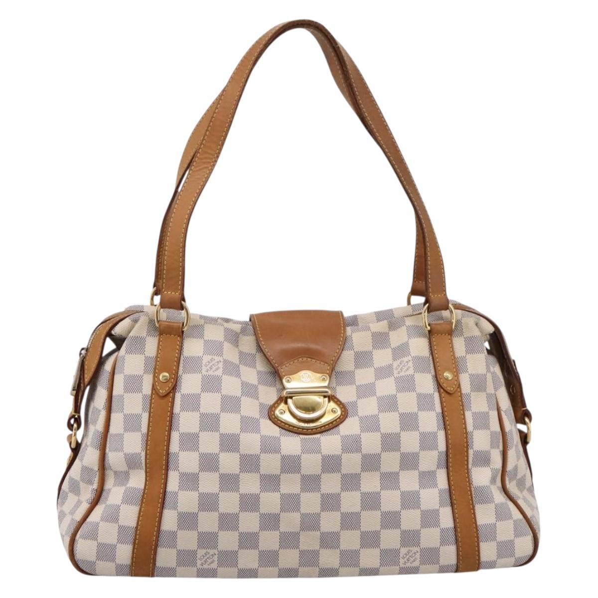 LOUIS VUITTON Damier Azur Stresa PM Tote Bag M51188 LV Auth ka6251A