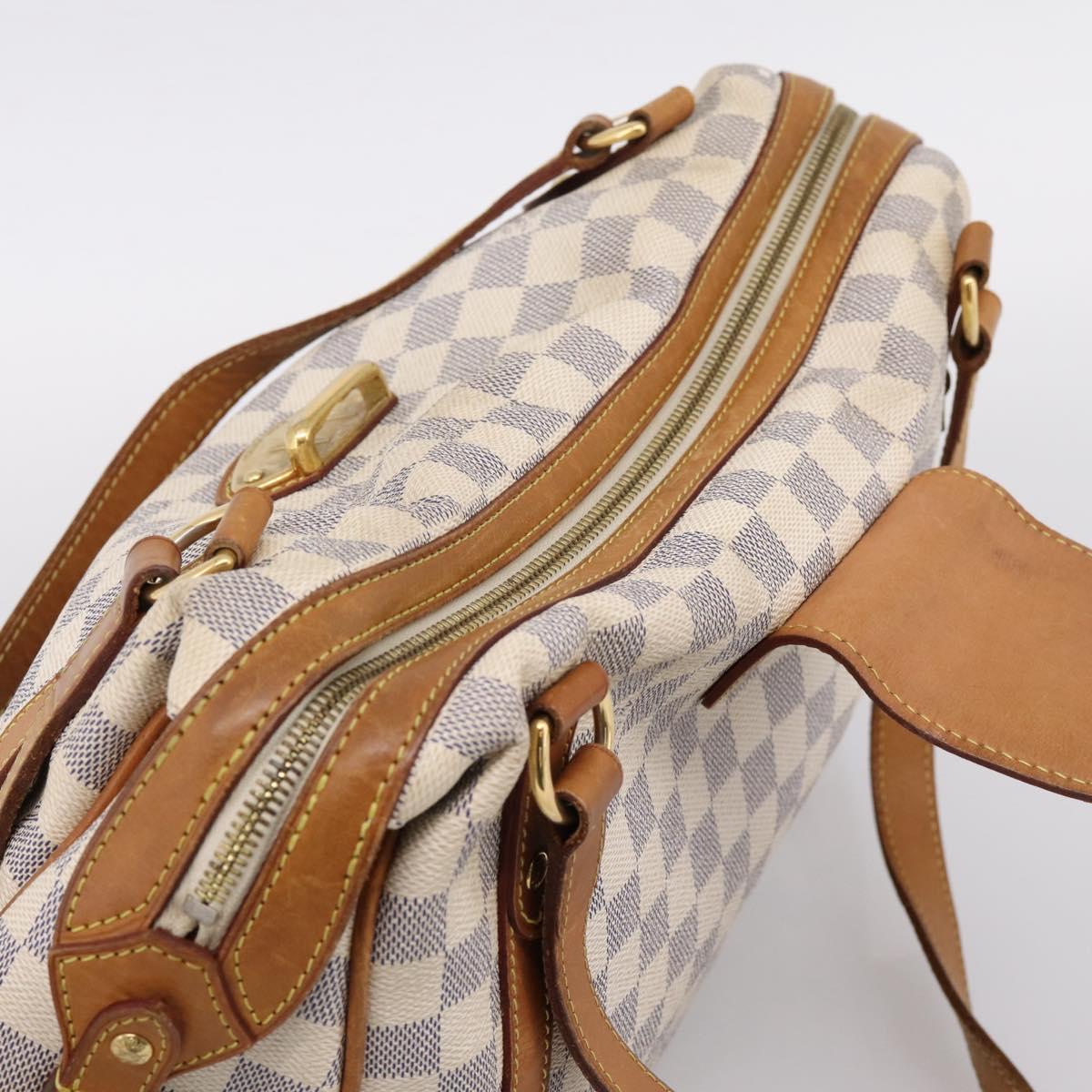LOUIS VUITTON Damier Azur Stresa PM Tote Bag M51188 LV Auth ka6251A