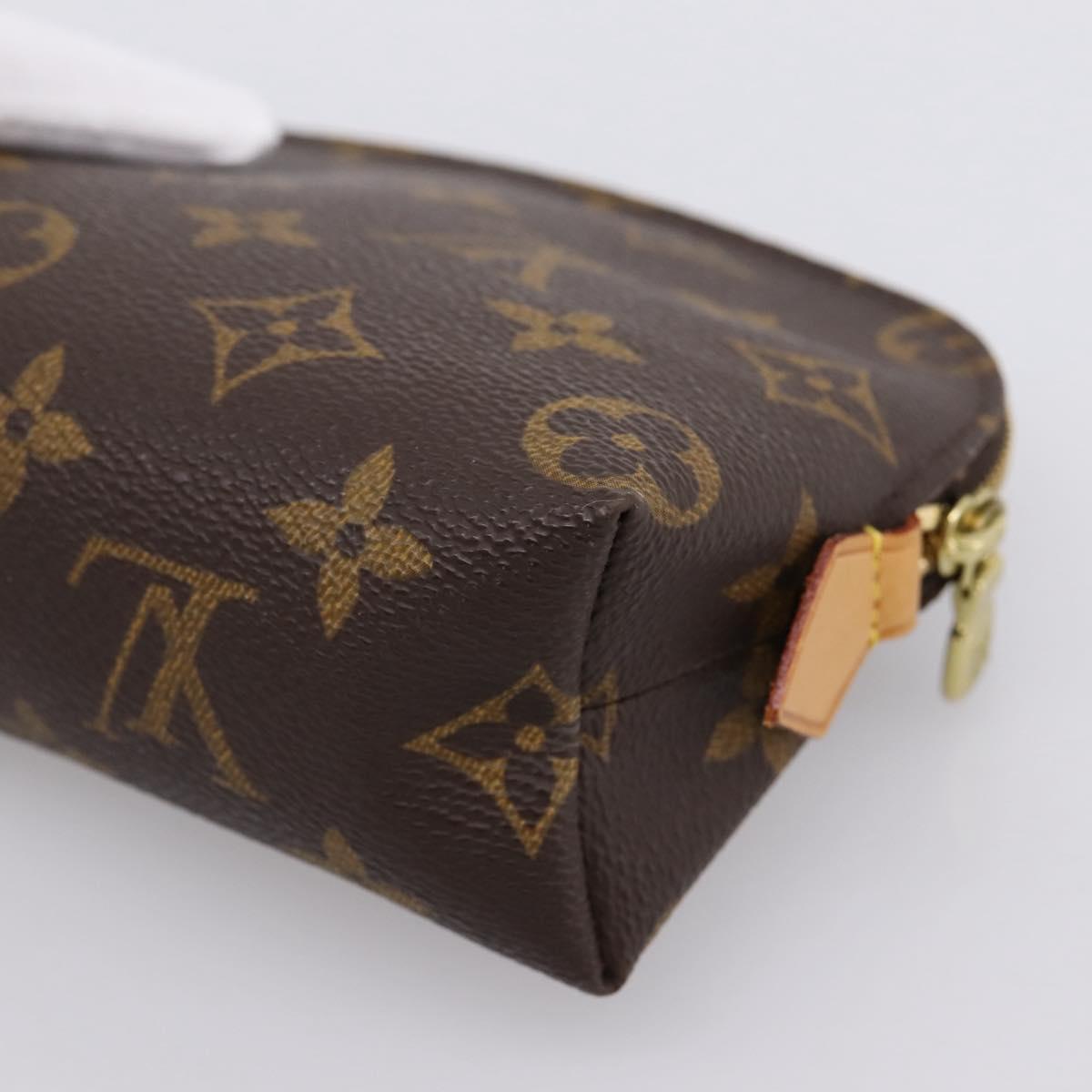 LOUIS VUITTON Monogram Pochette Cosmetic PM Cosmetic Pouch M47515 LV Auth ka6252