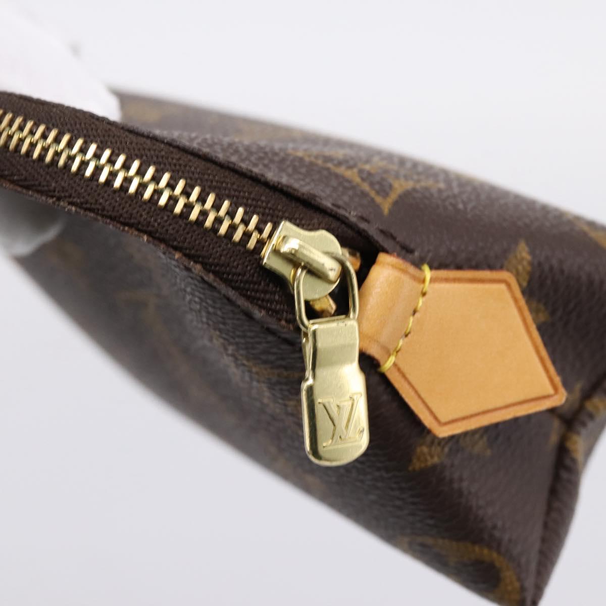 LOUIS VUITTON Monogram Pochette Cosmetic PM Cosmetic Pouch M47515 LV Auth ka6252