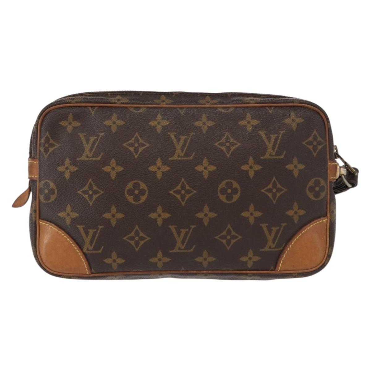 LOUIS VUITTON Monogram Marly Dragonne GM Clutch Bag M51825 LV Auth ka626
