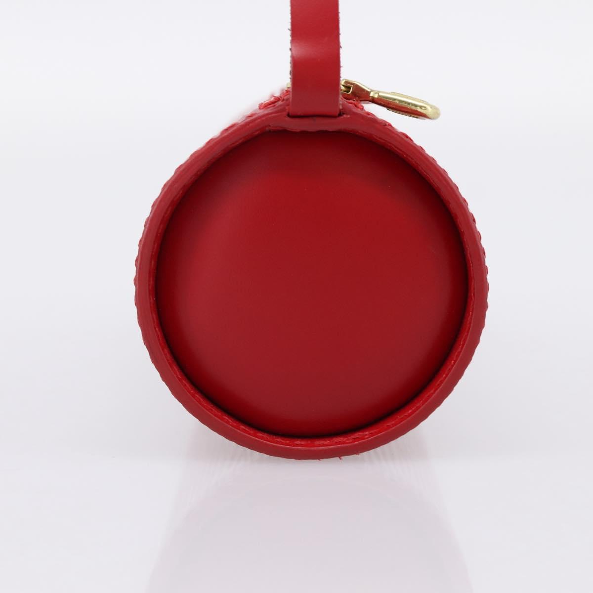 LOUIS VUITTON Epi Soufflot Pouch Red LV Auth ka6262A