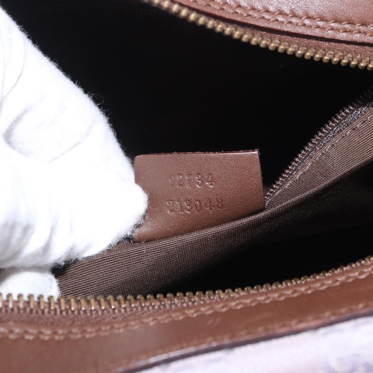 GUCCI GG Canvas Tote Bag Purple Gold Tone 92734 Auth ka6265V