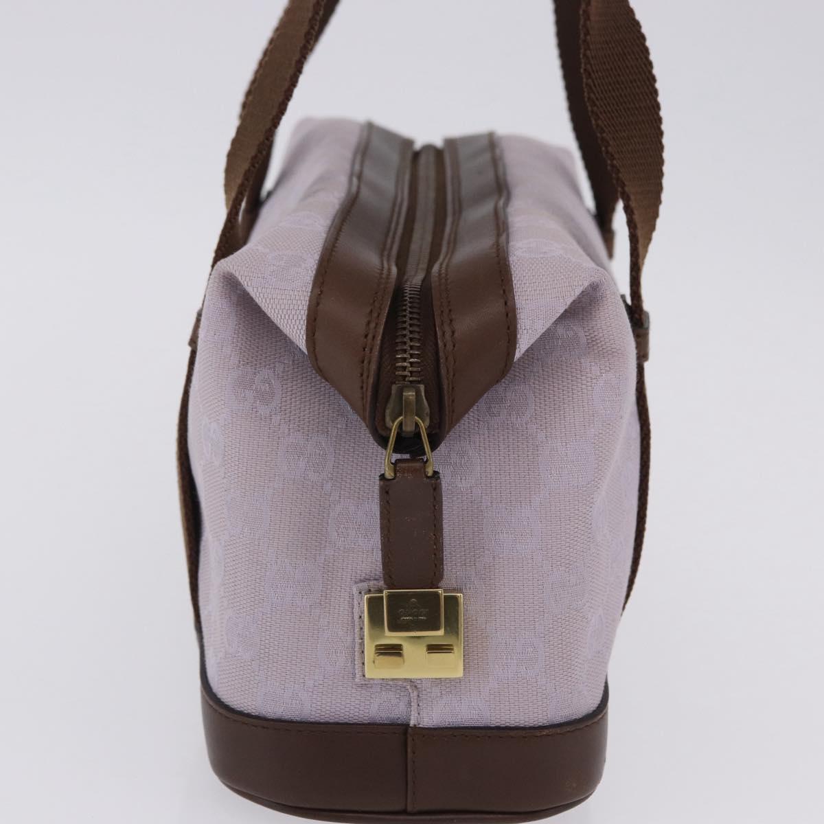 GUCCI GG Canvas Tote Bag Purple Gold Tone 92734 Auth ka6265V