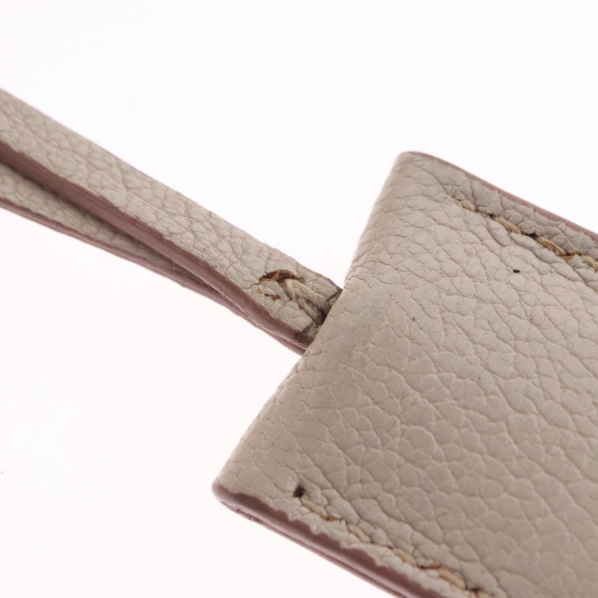 Miu Miu Hand Bag Leather 2way Pink Gold Tone Auth ka6266A
