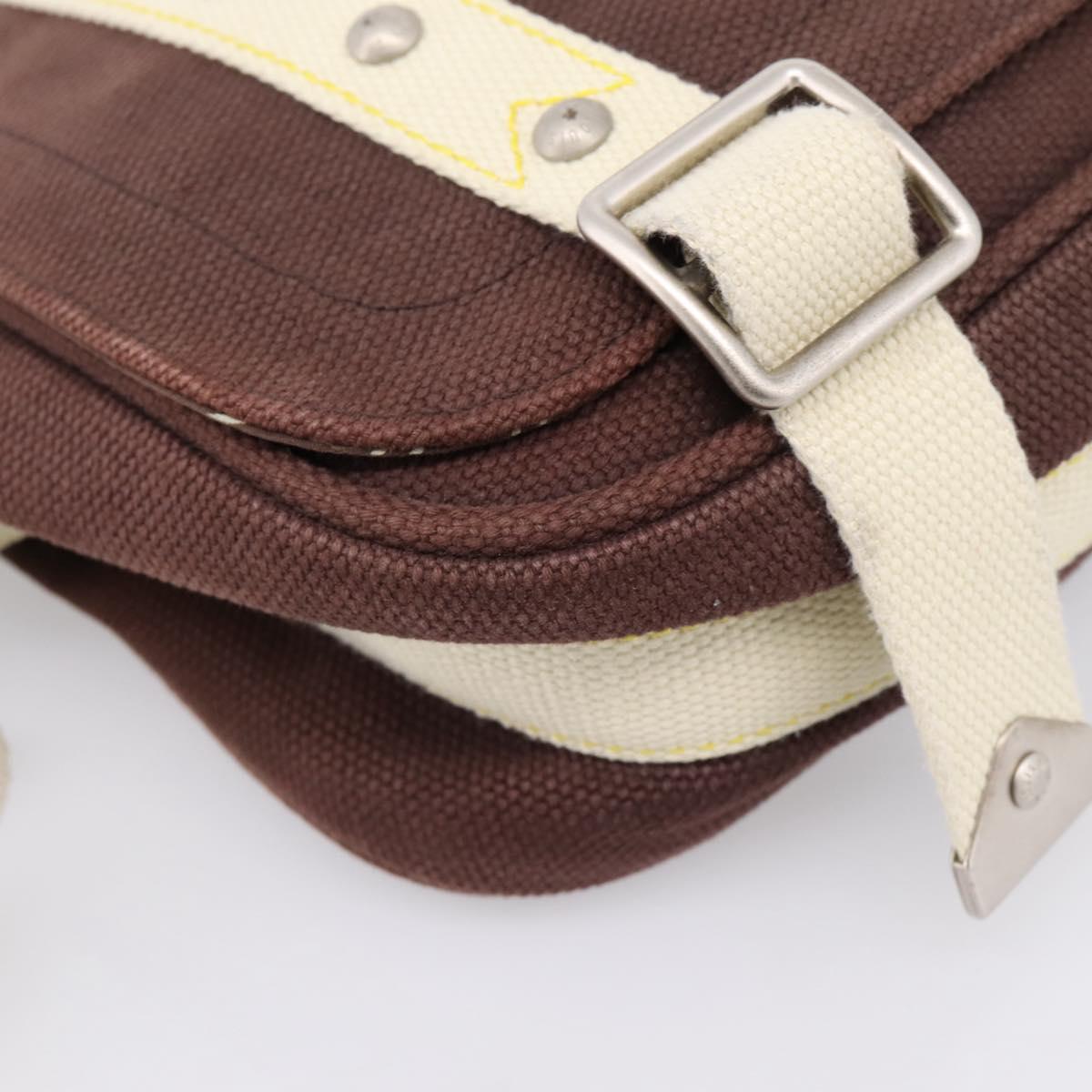 LOUIS VUITTON Antigua Buzzus PM Shoulder Bag Canvas Brown M40080 LV Auth ka6270