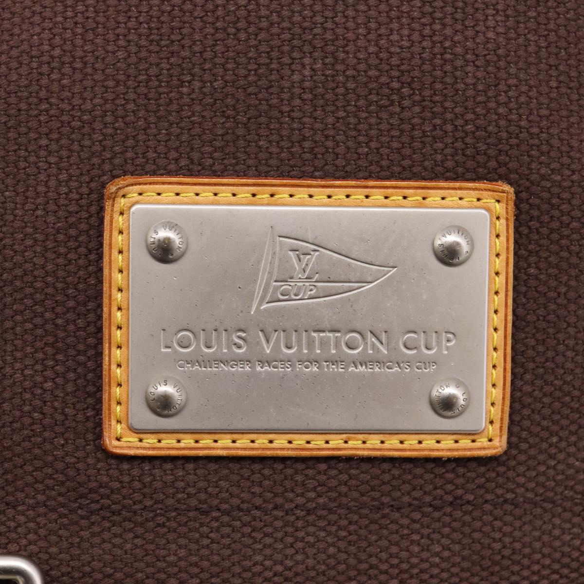 LOUIS VUITTON Antigua Buzzus PM Shoulder Bag Canvas Brown M40080 LV Auth ka6270
