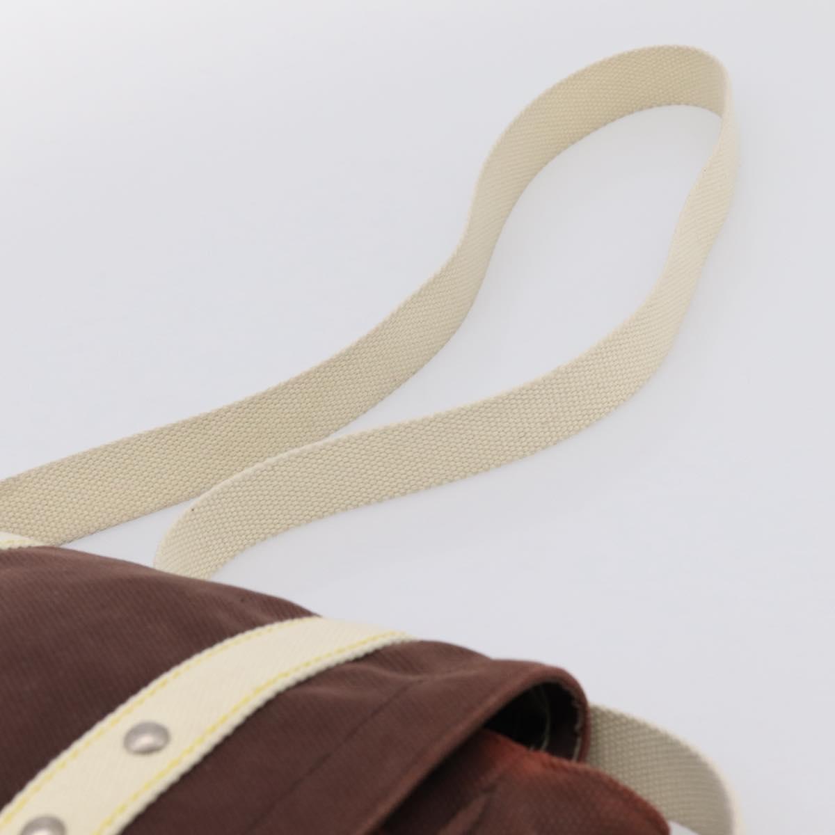 LOUIS VUITTON Antigua Buzzus PM Shoulder Bag Canvas Brown M40080 LV Auth ka6270