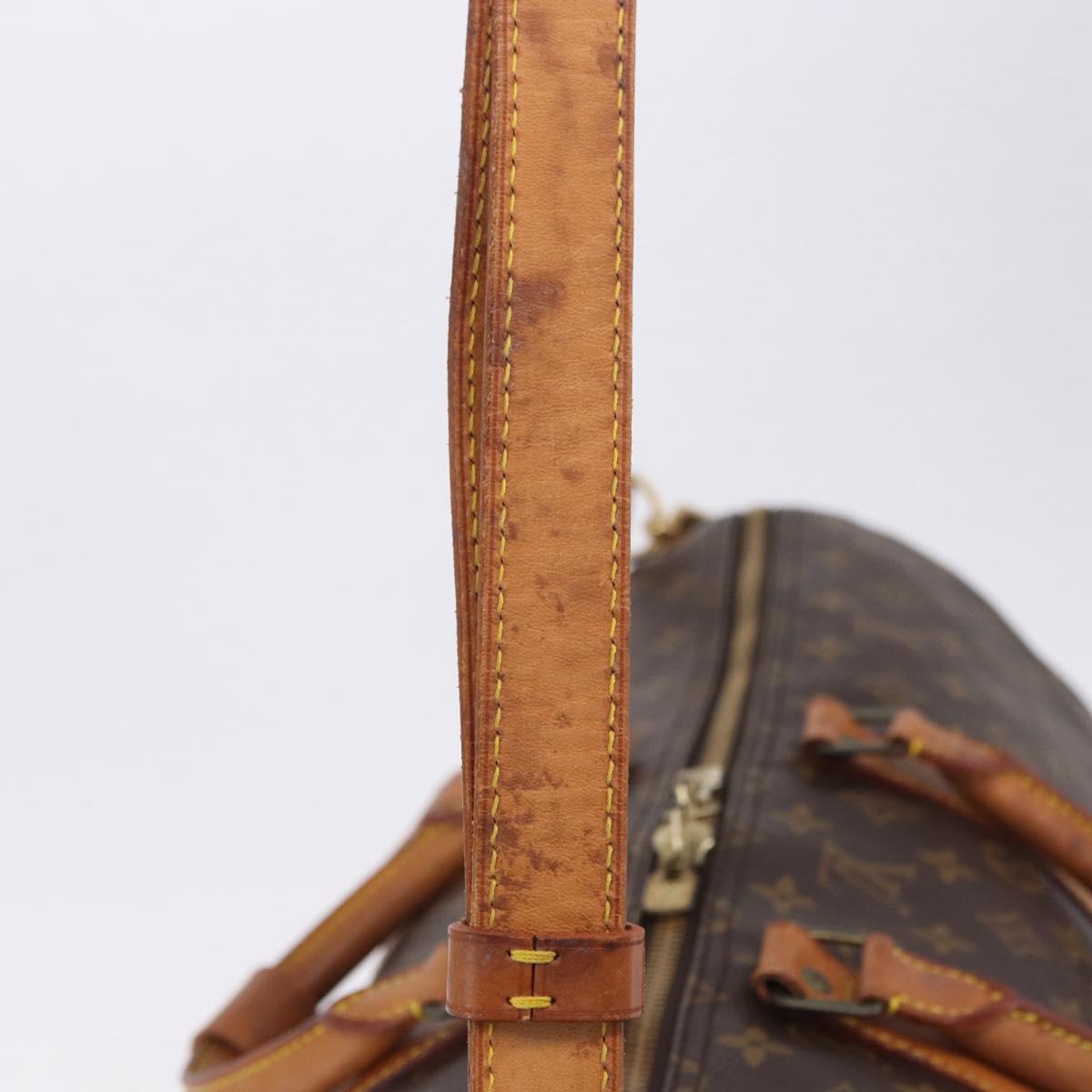 LOUIS VUITTON Monogram Keepall Bandouliere 55 Boston Bag M41414 LV Auth ka6272