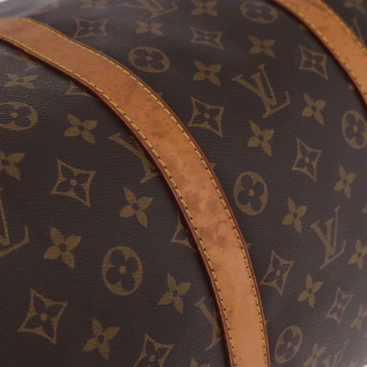 LOUIS VUITTON Monogram Keepall Bandouliere 55 Boston Bag M41414 LV Auth ka6272
