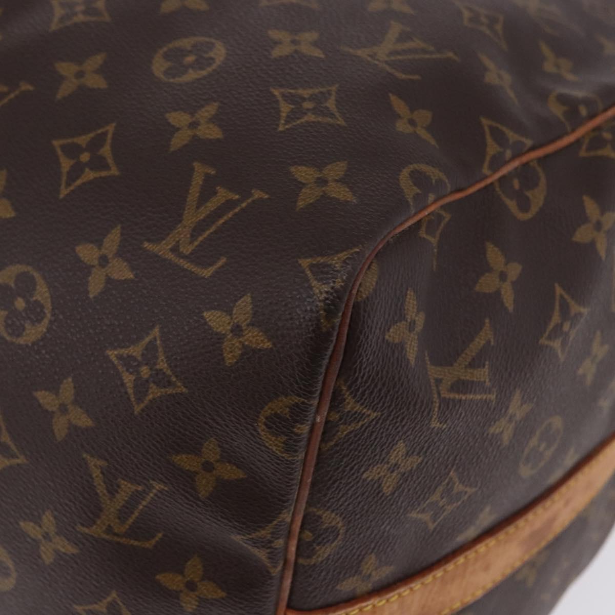 LOUIS VUITTON Monogram Keepall Bandouliere 55 Boston Bag M41414 LV Auth ka6272