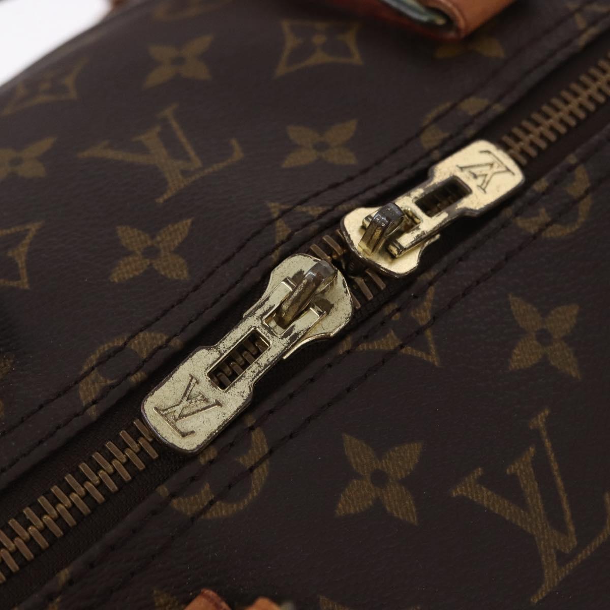 LOUIS VUITTON Monogram Keepall Bandouliere 55 Boston Bag M41414 LV Auth ka6272