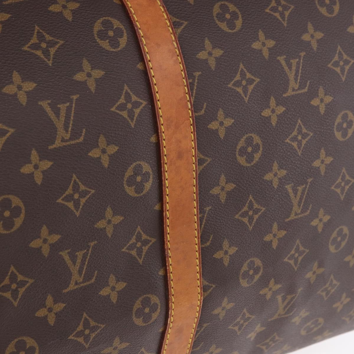 LOUIS VUITTON Monogram Keepall Bandouliere 55 Boston Bag M41414 LV Auth ka6272
