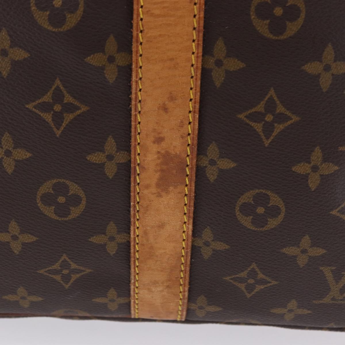 LOUIS VUITTON Monogram Keepall Bandouliere 55 Boston Bag M41414 LV Auth ka6272