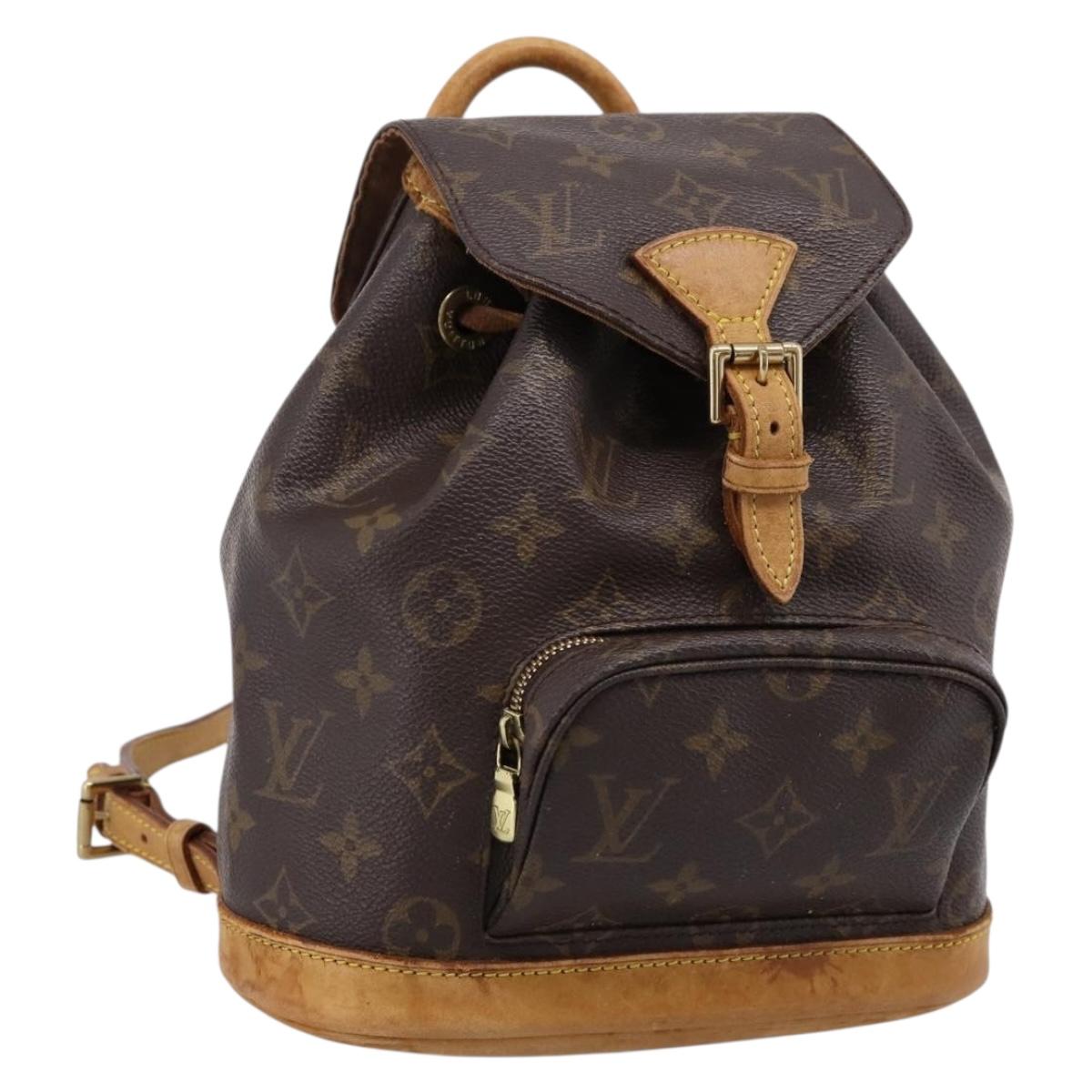 LOUIS VUITTON Monogram Montsouris PM Backpack M51137 LV Auth ka6277