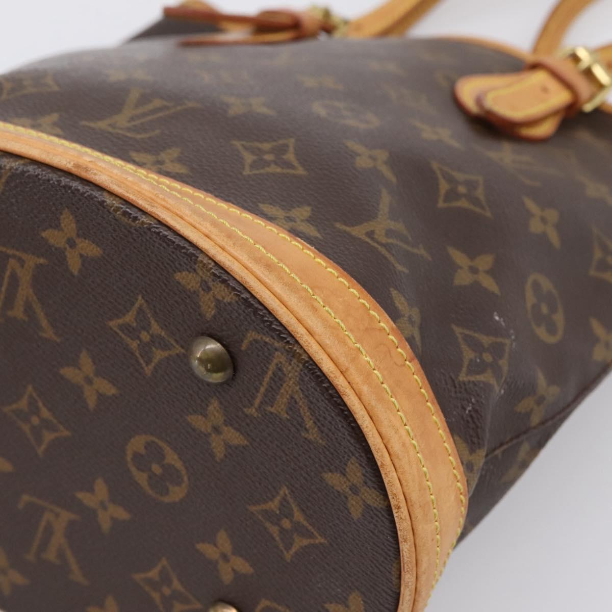 LOUIS VUITTON Monogram Bucket PM Shoulder Bag M42238 LV Auth ka6280