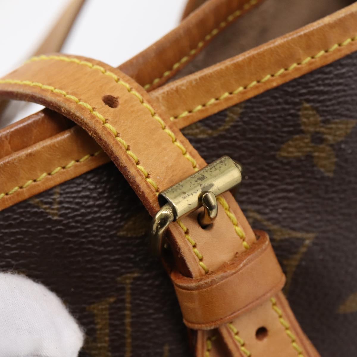 LOUIS VUITTON Monogram Bucket PM Shoulder Bag M42238 LV Auth ka6280