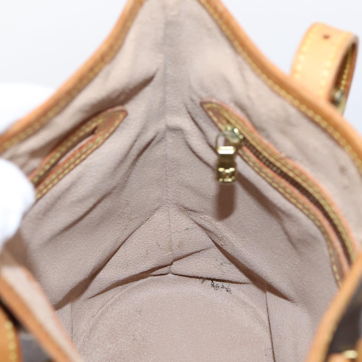 LOUIS VUITTON Monogram Bucket PM Shoulder Bag M42238 LV Auth ka6280