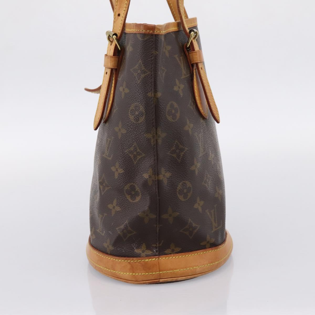 LOUIS VUITTON Monogram Bucket PM Shoulder Bag M42238 LV Auth ka6280