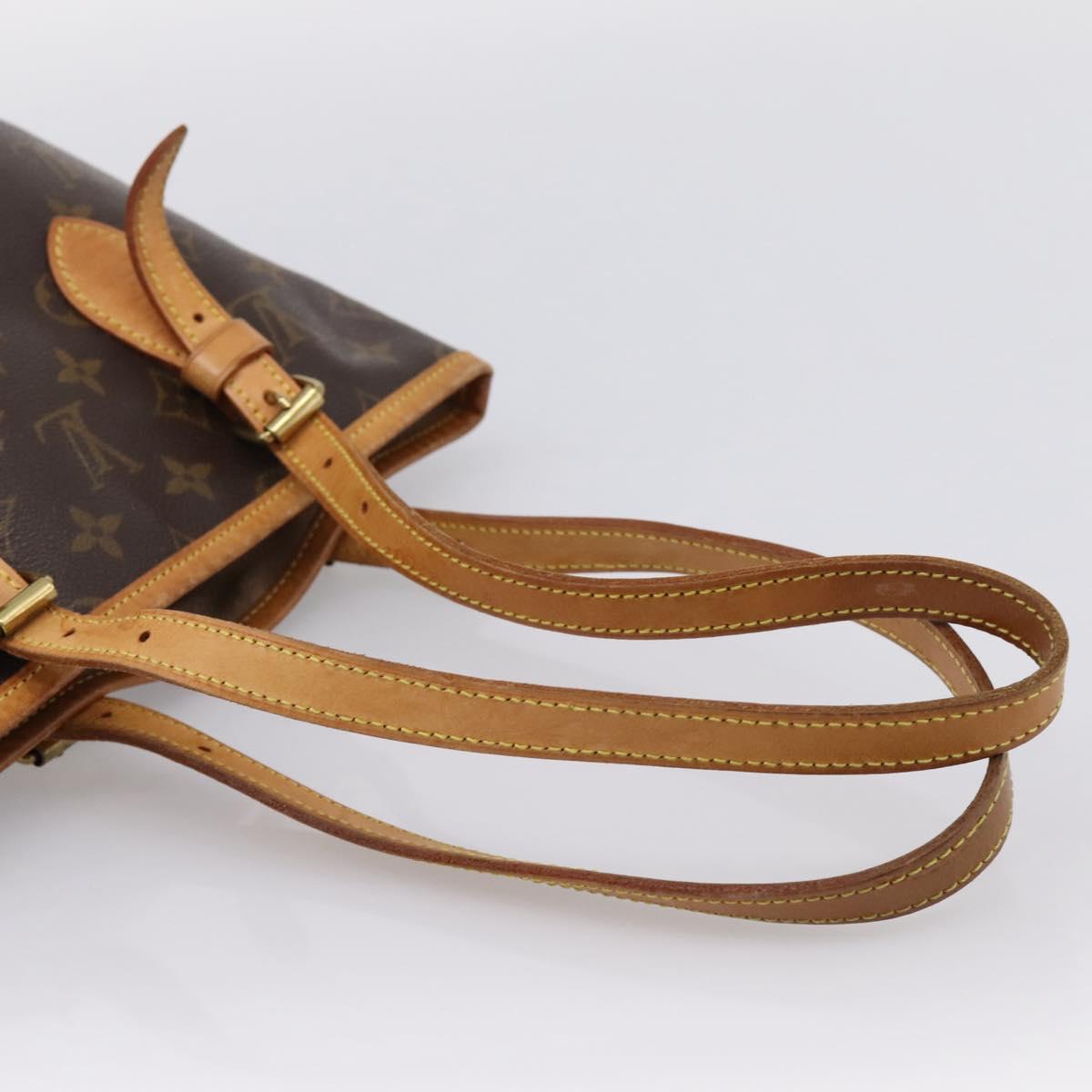 LOUIS VUITTON Monogram Bucket PM Shoulder Bag M42238 LV Auth ka6280
