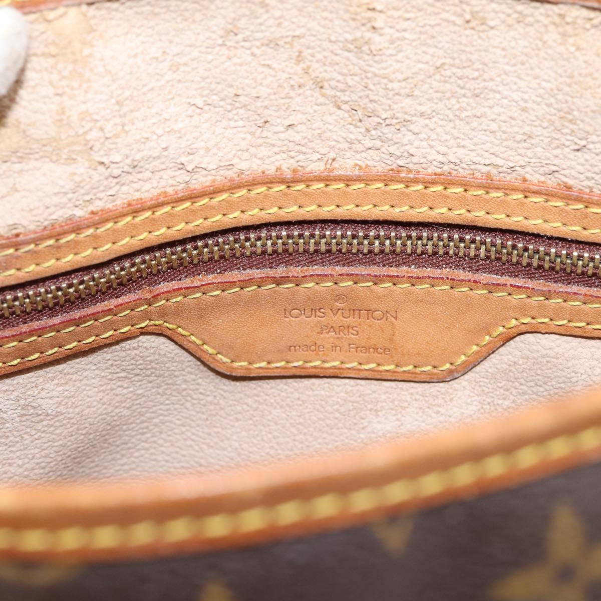 LOUIS VUITTON Monogram Bucket PM Shoulder Bag M42238 LV Auth ka6281