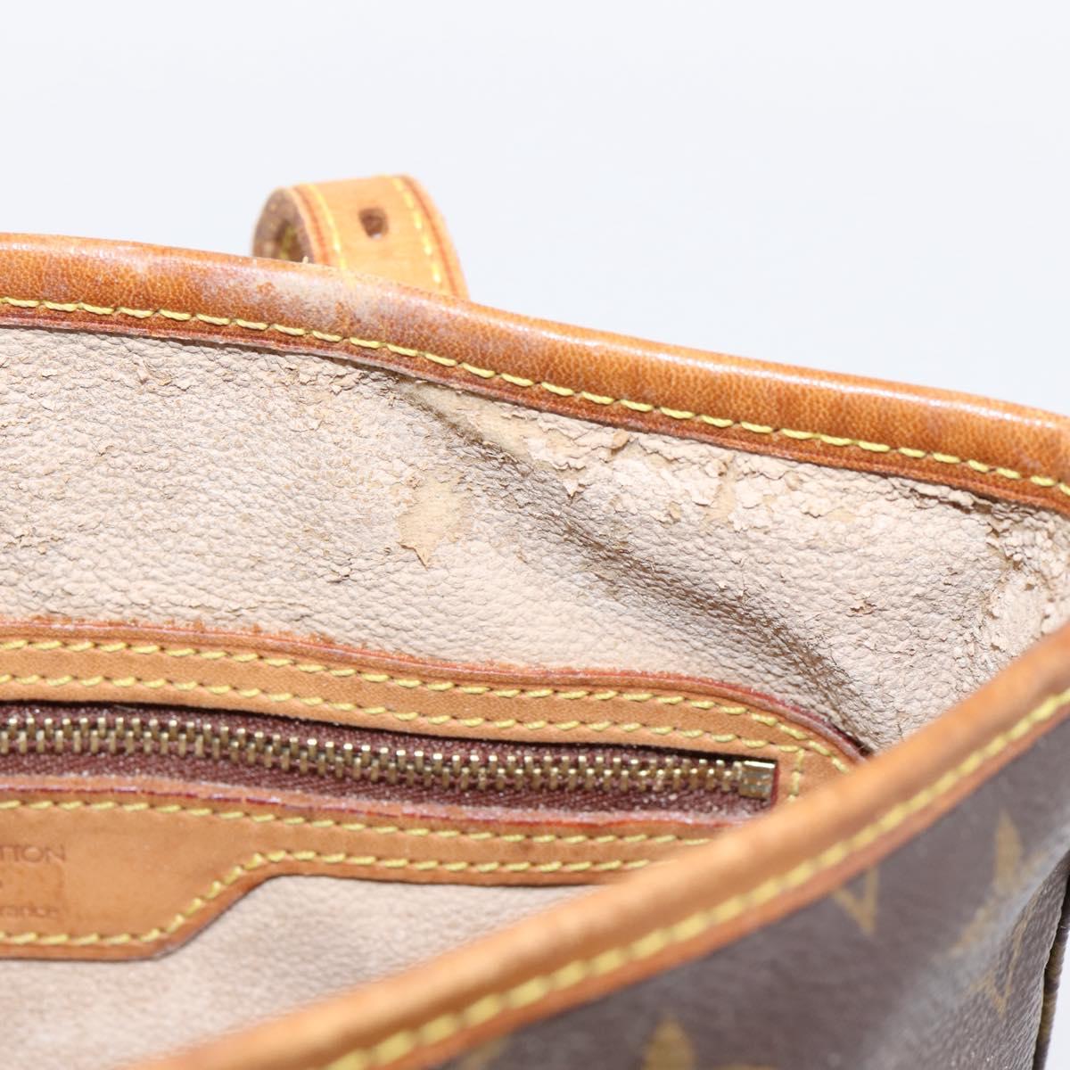 LOUIS VUITTON Monogram Bucket PM Shoulder Bag M42238 LV Auth ka6281