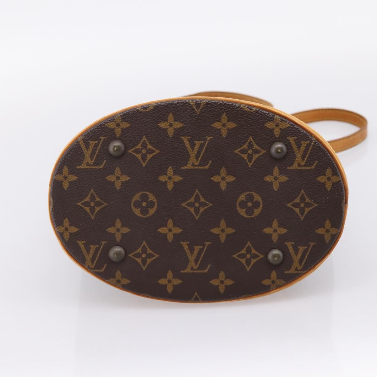 LOUIS VUITTON Monogram Bucket PM Shoulder Bag M42238 LV Auth ka6281