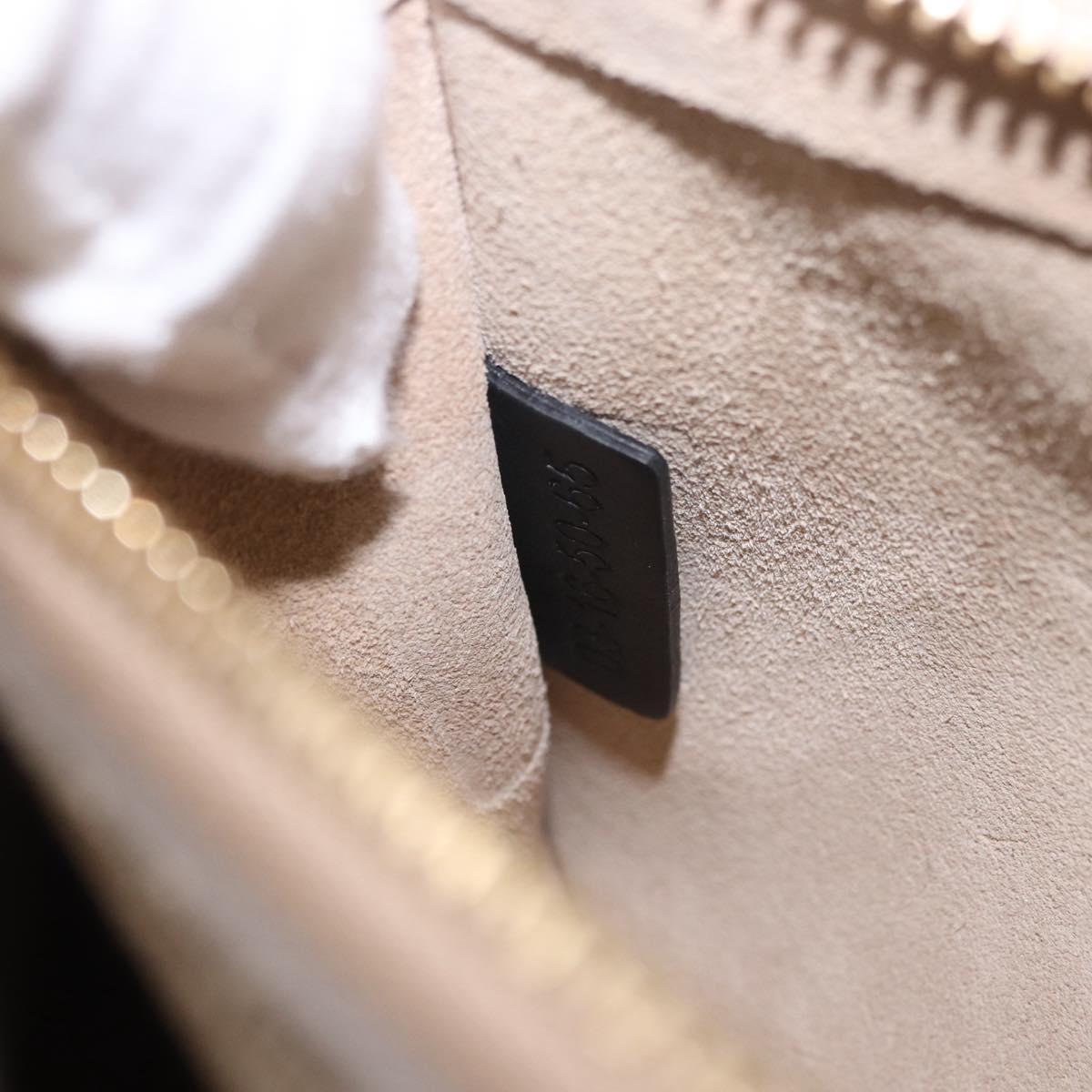 Chloe Faye Chain Shoulder Bag Suede Black Gold Tone Auth ka6283