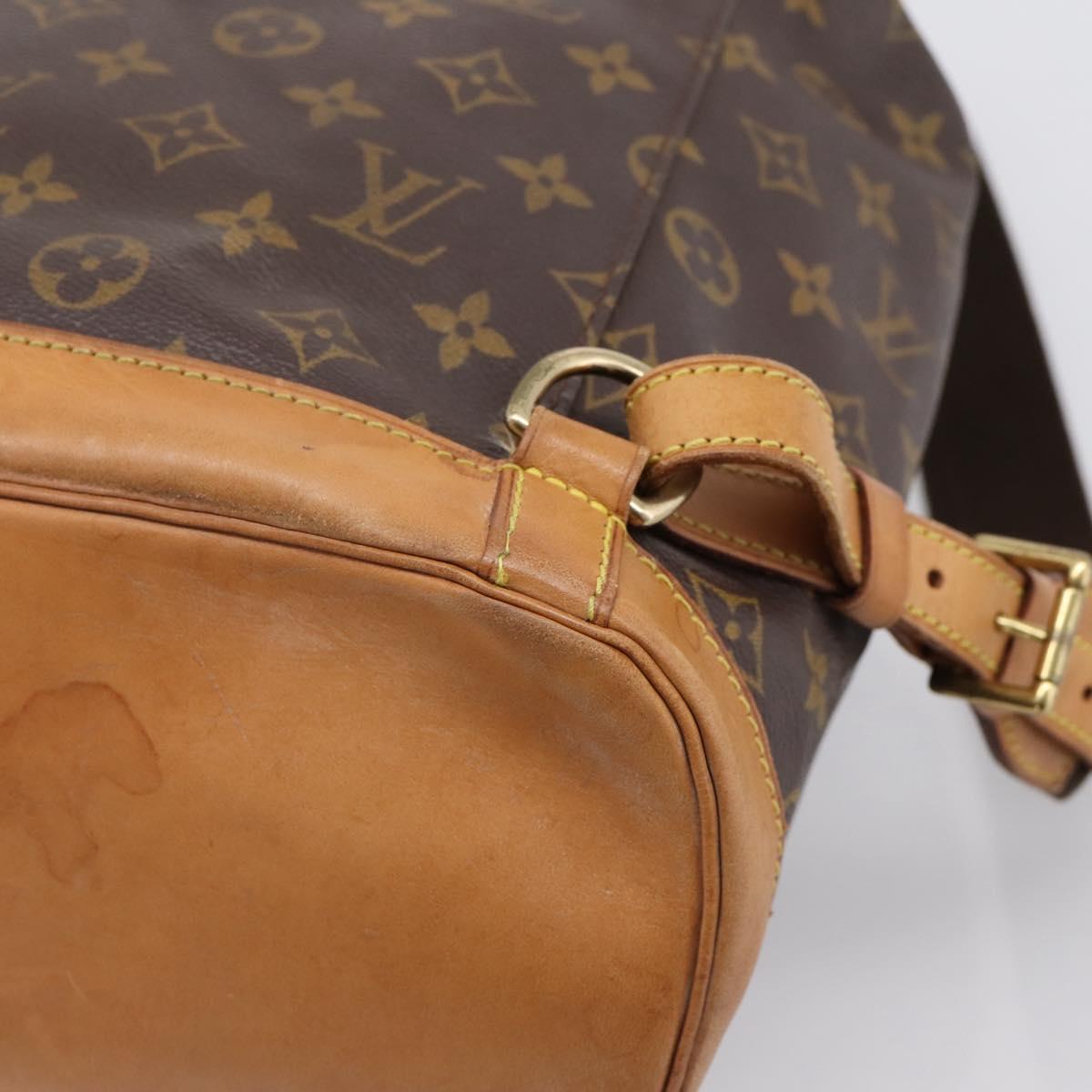 LOUIS VUITTON Monogram Montsouris GM Backpack M51135 LV Auth ka6288