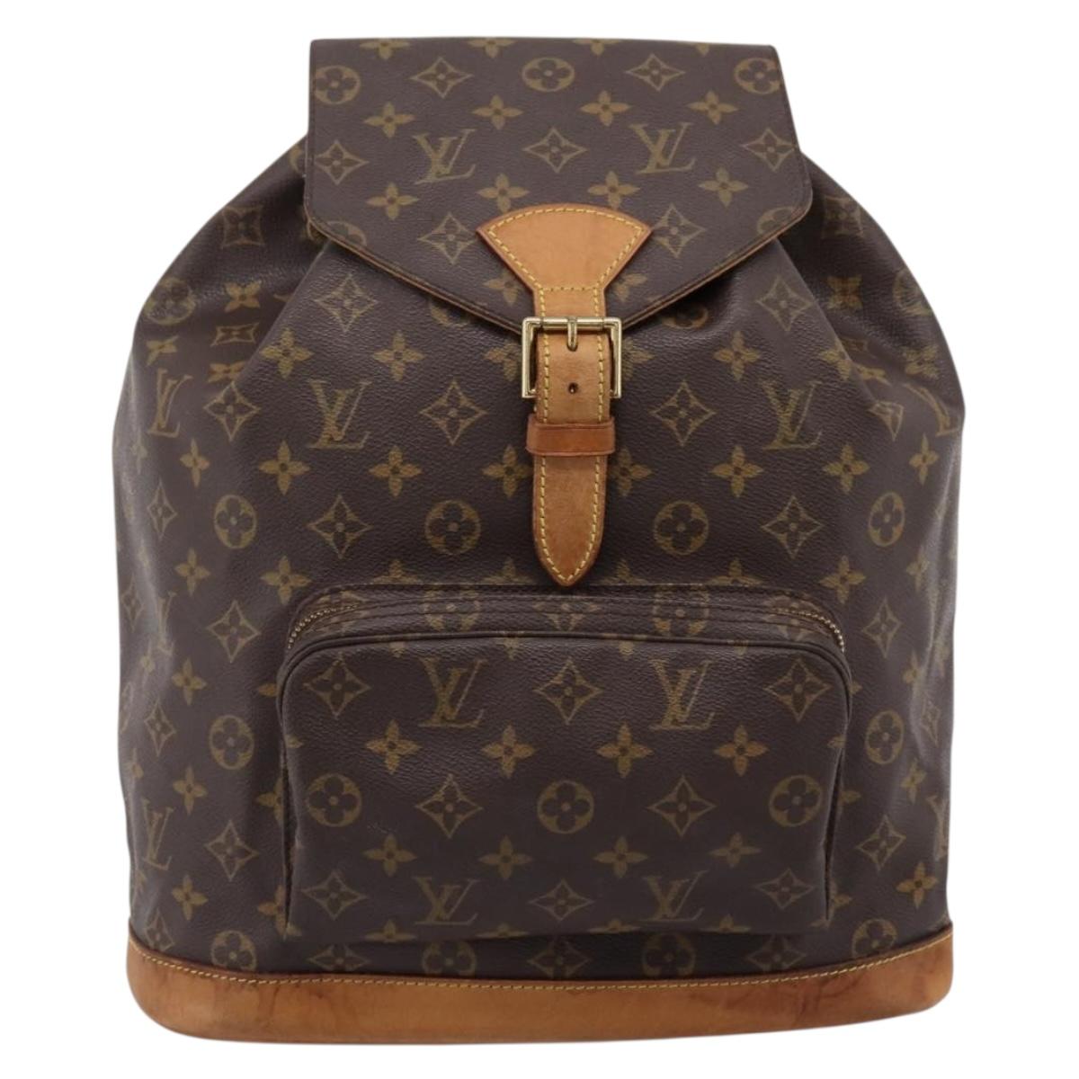 LOUIS VUITTON Monogram Montsouris GM Backpack M51135 LV Auth ka6288