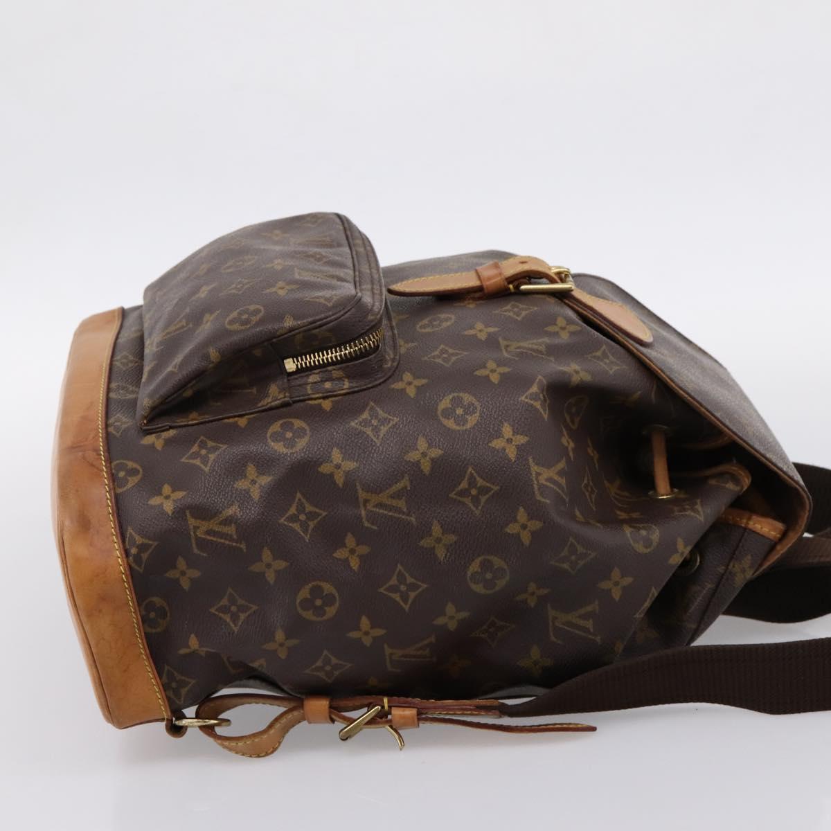 LOUIS VUITTON Monogram Montsouris GM Backpack M51135 LV Auth ka6288