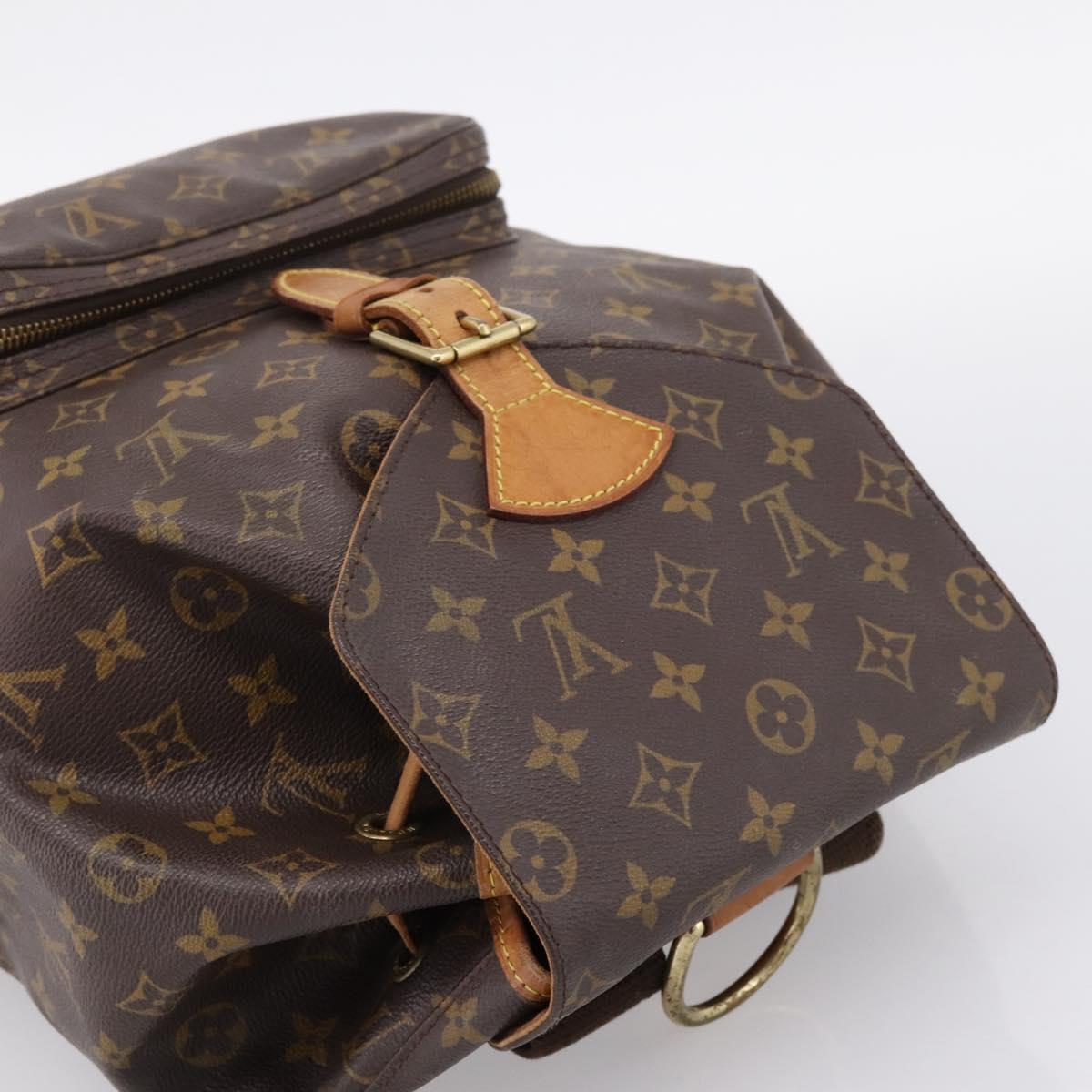 LOUIS VUITTON Monogram Montsouris GM Backpack M51135 LV Auth ka6288