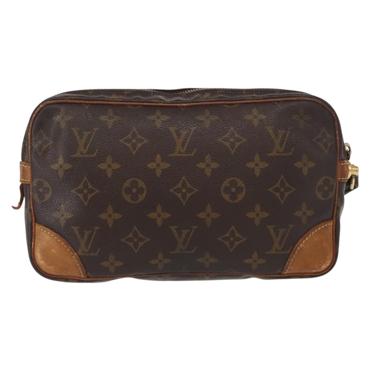 LOUIS VUITTON Monogram Marly Dragonne GM Clutch Bag M51825 LV Auth ka629