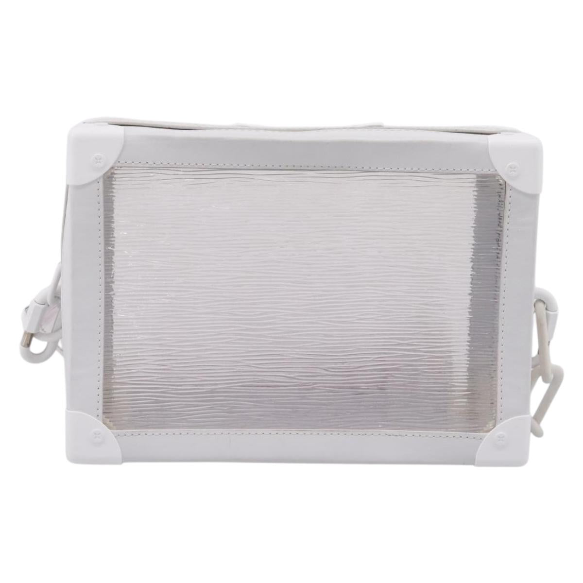 LOUIS VUITTON Epi Plage Soft Trunk Shoulder Bag Clear M55602 LV Auth ka6296V