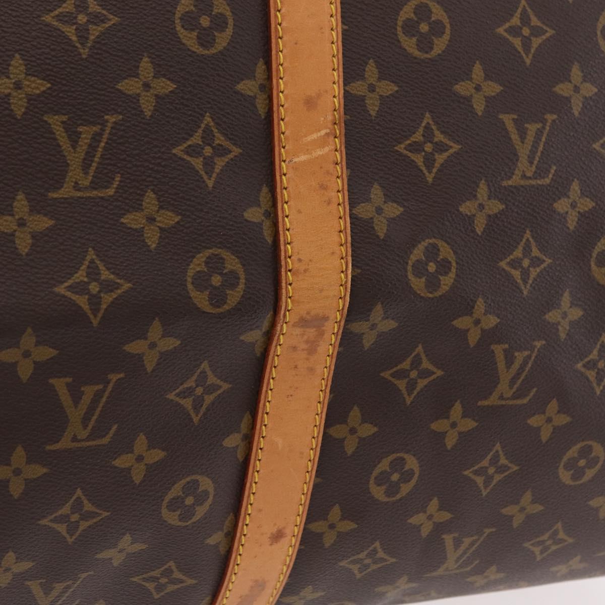 LOUIS VUITTON Monogram Keepall Bandouliere 60 Boston Bag M41412 LV Auth ka6301