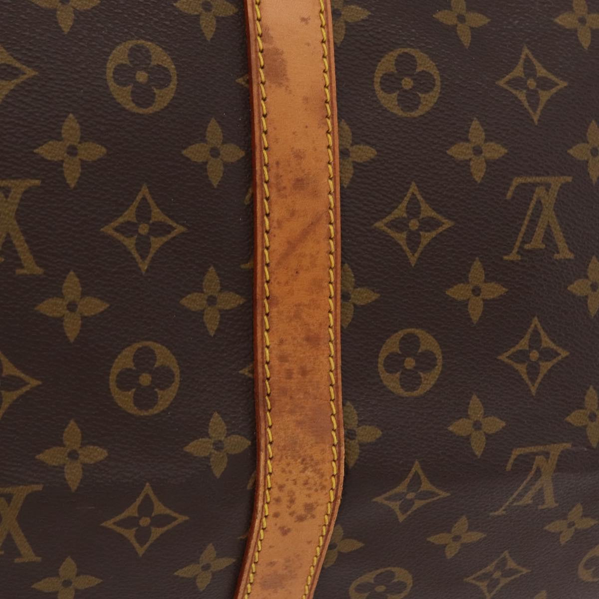 LOUIS VUITTON Monogram Keepall Bandouliere 60 Boston Bag M41412 LV Auth ka6301